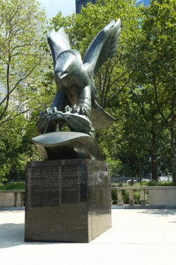 aşağı manhattan'ın east coast Memorial bronz kartal