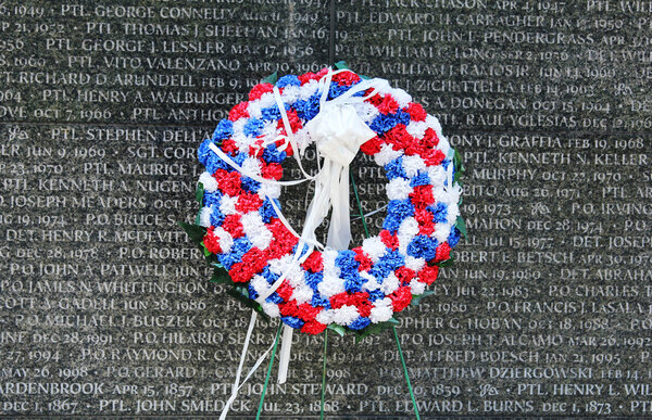 Wreath at New York City Police Memorial