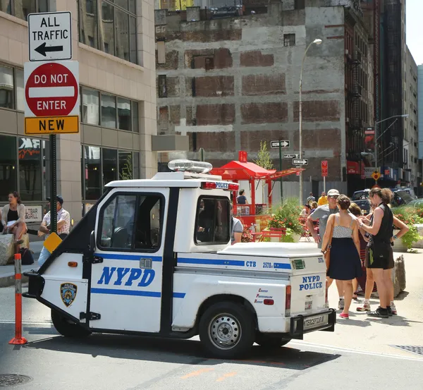 NYPD op hoge alert na terreurdreiging in new york city — Stockfoto