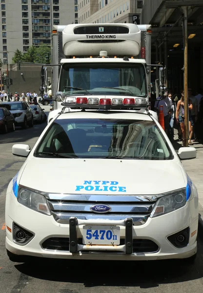 NYPD new York'taki terör tehdidi sonra yüksek alarma — Stok fotoğraf