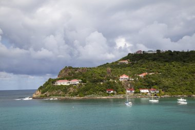 pahalı villalar ve tekneler st. jean, defne, st barts, Fransız Batı Hint Adaları