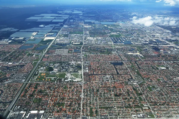 Areal weergave van miami, florida — Stockfoto