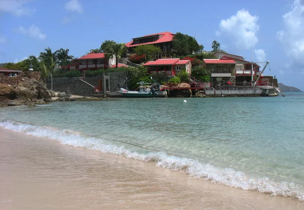 O belo hotel Eden Rock em St Barts, Índias Ocidentais Francesas — Fotografia de Stock