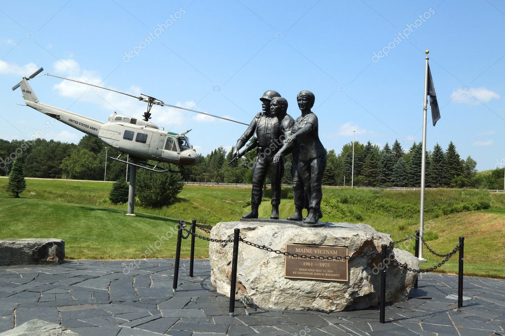Vietnam War Memorial in Bangor, Maine Stock Editorial Photo