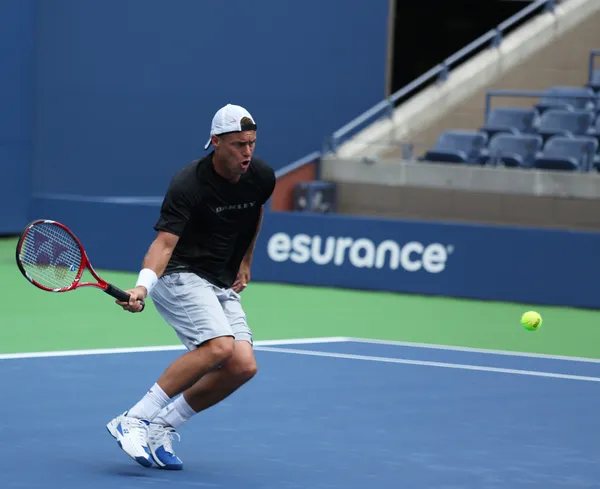 Två gånger grand slam mästare lleyton hewitt praxis för oss öppna 2013 — Stockfoto