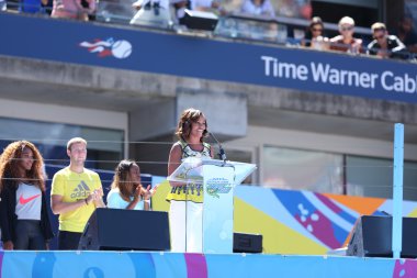 Ilk Bayan michelle obama teşvik eder, arthur aktif kalmak için çocuklar ashe çocuklar gün billie jean king, ulusal Tenis Merkezi