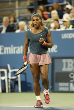 on altı kez grand slam şampiyonu serena williams onun ilk yuvarlak çift sırasında maç ile takım arkadaşı venus williams bize açmak 2013