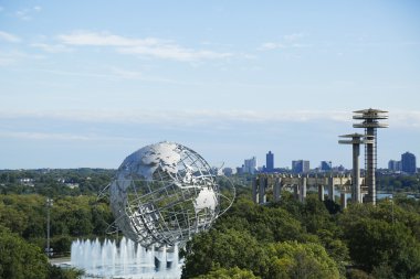 1964 new york dünya s adil unisphere meadows park kızarma içinde