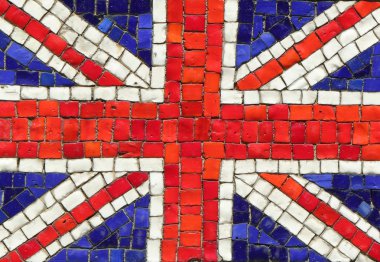 United Kingdom Flag in Mosaic clipart