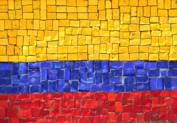 Bandiera Colombiana in Mosaico — Foto Stock