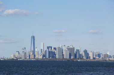 Aşağı Manhattan ufuk çizgisi manzarası