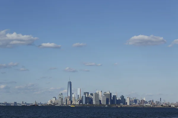 曼哈顿下天际线全景 — 图库照片