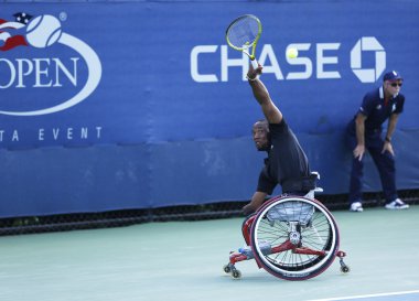 Güney Afrika'dan Lucas sithole sırasında bize açık tenis oyuncusu 2013 tekerlekli quad match singles