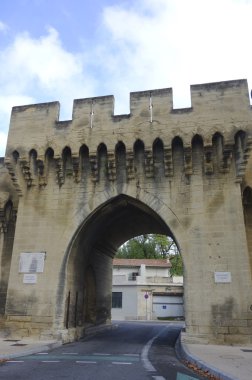 Saint roch kapısı ortaçağ şehir Avignon, Fransa