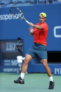 on iki kez grand slam şampiyonu rafael nadal uygulamaları bizim için açık 2013, arthur ashe Stadyumu