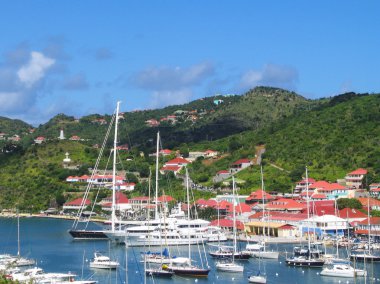 St barts, Fransız Batı Hindistan Gustavia harbor Mega Yatlar