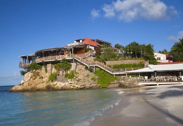 St 的美丽伊甸园岩石酒店 barts，法属西印度群岛 — 图库照片