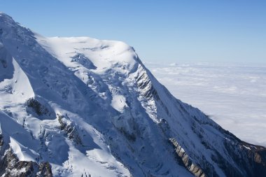 Mont Blanc Massif Fransız Alplerinde