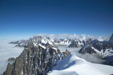 Mont Blanc Massif Fransız Alplerinde