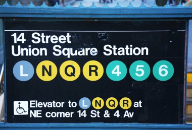 new York'ta 14th street at Union square metro istasyonu girişi