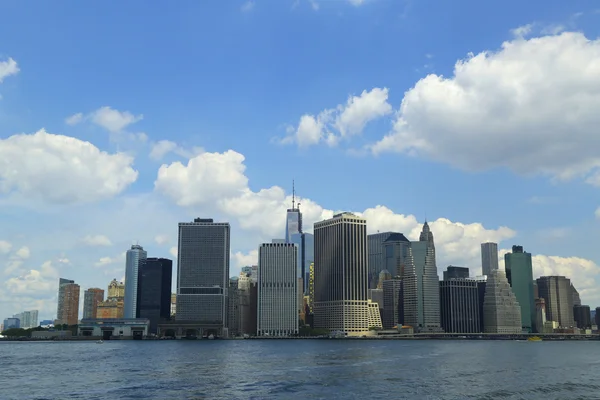 Lower Manhattan skyline panorama — Stock Photo, Image