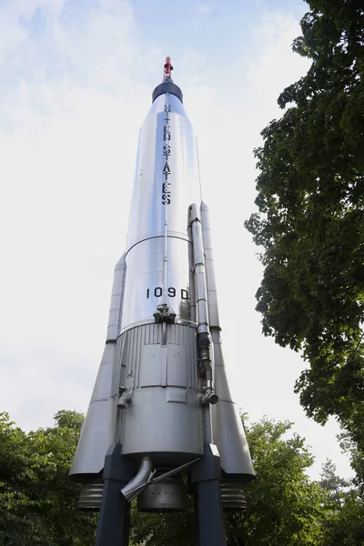 Mercury-Atlas D rakiet w New York Hall of Science Rocket Park Flushing — Zdjęcie stockowe