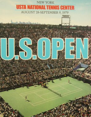 Bizi ekrana billie jean king posterinde 1979 açık Ulusal Tenis Merkezi
