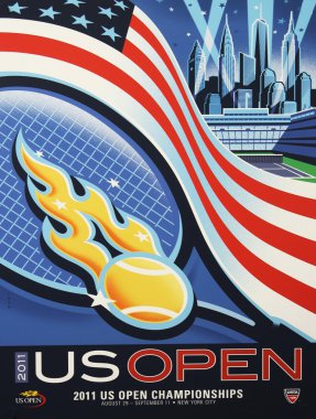 Bizi ekrana billie jean king posterinde 2011 açık Ulusal Tenis Merkezi