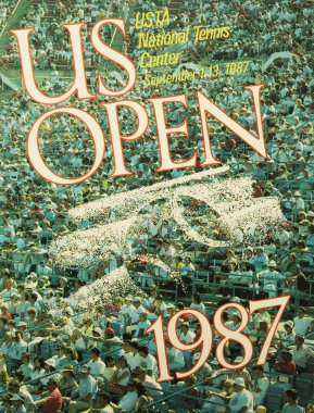 Bizi ekrana billie jean king posterinde 1987 açık Milli Tenis Merkezi