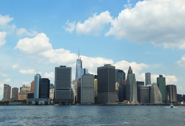 曼哈顿下天际线全景 — 图库照片