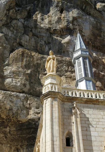 Notre dame de rocamadour kaplicy w rocamadour, france — Zdjęcie stockowe