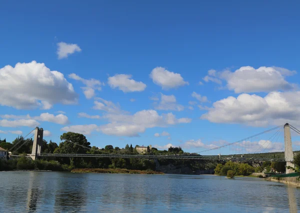 Saint Martin Suspension Bridge in Ardeche, Francia — Foto Stock