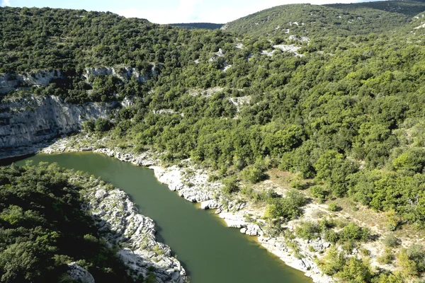 론 알프스 지방의 프랑스 ardeche 협곡 — 스톡 사진