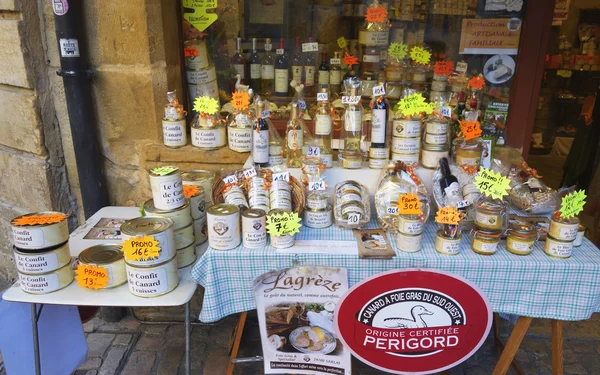 Lokale ambachtelijke producten winkel in sarlat, Frankrijk — Stockfoto