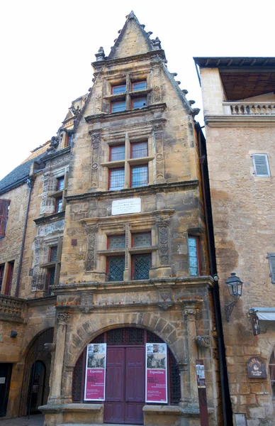 House of La Boetie, the immortal friend of Montaigne, in Sarlat, France — Stock Photo, Image