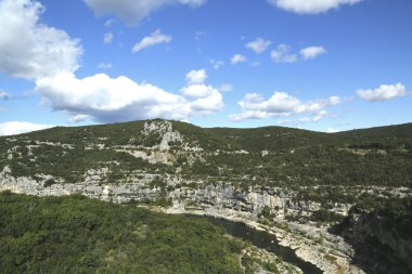 Ardèche gorge Fransa'nın rhone alpes bölgesi
