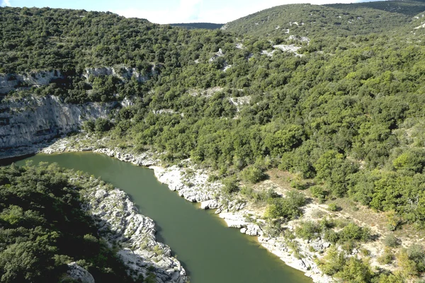 Ardeche Gorge in Rhone-Alpes region of France — Stock Photo, Image