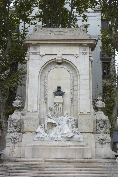 Antoine Gailleton monument in Lyon, France Royalty Free Stock Images