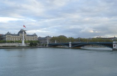 Lyon Üniversitesi ve üniversite Köprüsü de lyon, Fransa