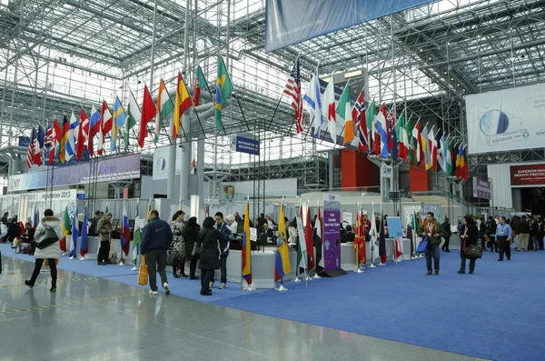 Área de registro na Grande Reunião de Odontologia de Nova York no Javits Center — Fotografia de Stock