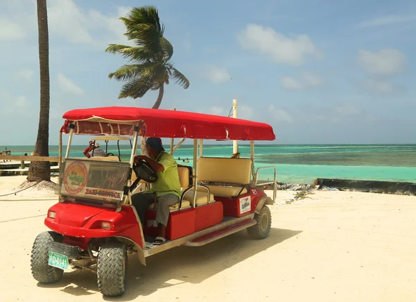 Servizio taxi a Caye Caulker, Belize — Foto Stock