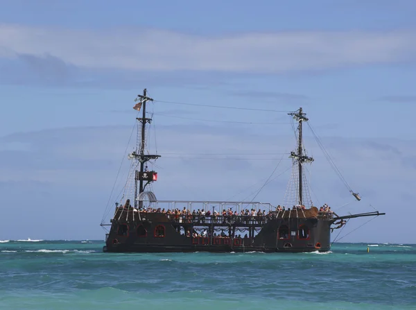 Barcos e lanchas em Peravia, República Dominicana — Fotografia de Stock