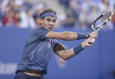 on iki kez grand slam şampiyonu rafael nadal, bize onun dördüncü turda maç sırasında açık 2013 philipp kohlschreiber arthur adlı karşı ashe Stadyumu