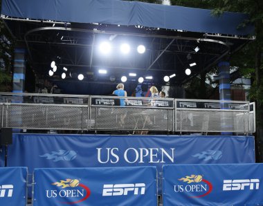 ESPN yayın İstasyonu'nda billie jean king Ulusal Tenis Merkezi bizi sırasında açık 2013