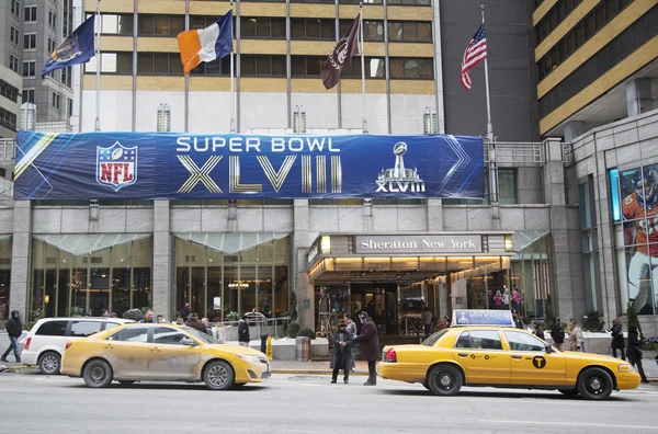 Sheraton new york Manhattan'daki super bowl xlviii haftasında ziyaretçi ağırlıyor
