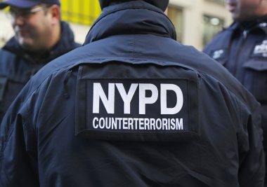 nypd counter Terörizm memurları super bowl xlviii haftasında Manhattan'da times Meydanı'nda güvenlik sağlama