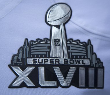 Süper seattle seahawks Manhattan super bowl xlviii haftasında sunulan üniforma takım üzerinde xlviii logo kase