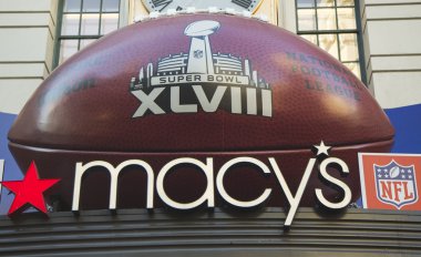 macy s herald Square super bowl xlviii hafta Manhattan Broadway dev futbol