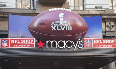 macy s herald Square super bowl xlviii hafta Manhattan Broadway dev futbol