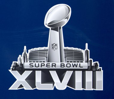 Süper bowl super bowl xlviii hafta Manhattan broadway üzerinde sunulan xlviii logosu